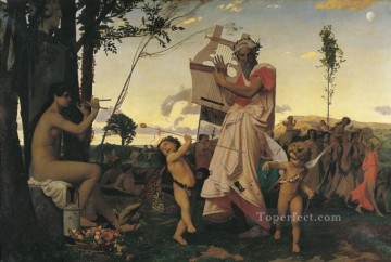 アナクレオン・バッカスとラムール ギリシャ・アラビアのオリエンタリズム ジャン・レオン・ジェローム Oil Paintings